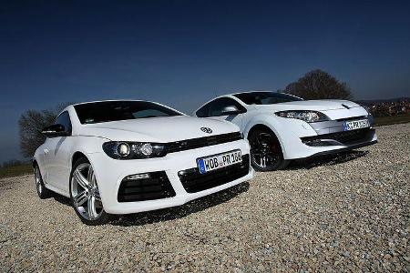 Renault Mégane Coupé TCE 250, VW Scirocco R