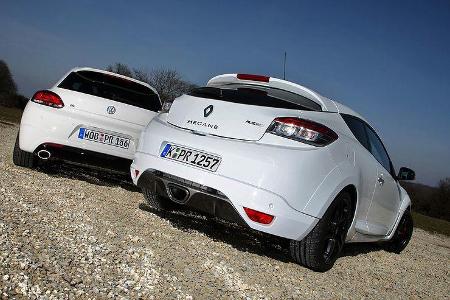 Renault Mégane Coupé TCE 250, VW Scirocco R