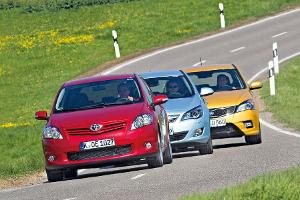 Kia Cee´d, Opel Astra und Toyota Auris im Fahrbericht