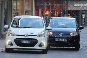 Hyundai i10 blue 1.0 und VW Up 1.0 im Fahrbericht