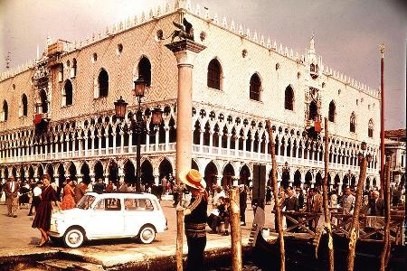 Mit dem Giardiniera in Venedig (1960).