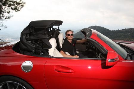 Mercedes SLS AMG Roadster, offenes Dach