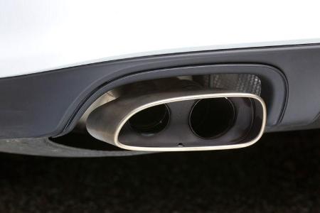 Porsche Panamera Diesel, Auspuff