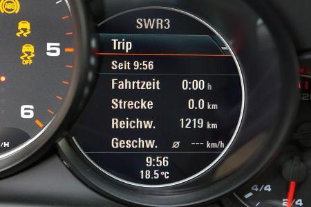 Porsche Panamera Diesel, Anzeigeinstrument, Bildschirm