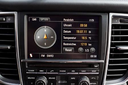 Porsche Panamera Diesel, Bildschirm, Navi