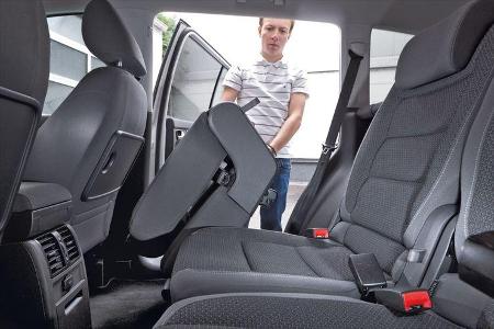 VW Touran, Fond, Rückbank