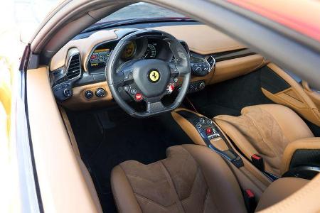 Nardo Highspeed-Test 2010, Ferrari 458 Italia, Innenraum, Cockpit