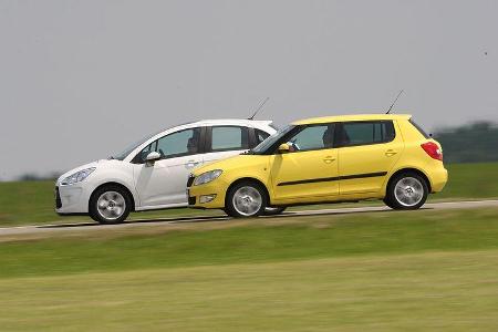 Citroën C3, Skoda Fabia Citroën C3, Skoda Fabia