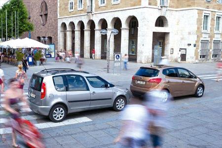 Kia Venga, Skoda Roomster