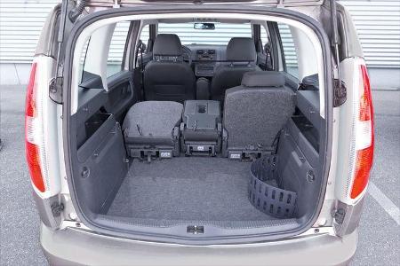 Skoda Roomster, Kofferraum