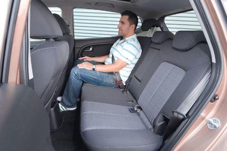 Kia Venga, Fond, Rückbank