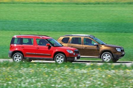 Dacia Duster, Skoda Yeti
