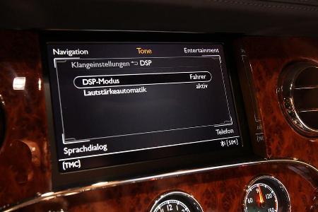 Bentley Mulsanne, Detail, Navi, Bildschirm