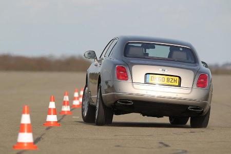 Bentley Mulsanne, Fahrt, Rckansicht, Teststrecke