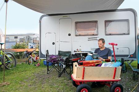 Caravan-Einsteiger, Camping