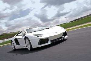 Lamborghini Aventador, Frontansicht, Teststrecke