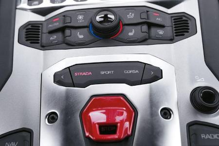 Lamborghini Aventador, Detail, Modi Strada, ESP-Set-up