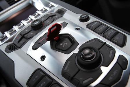 Lamborghini Aventador, Detail, Mittelkonsole