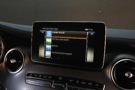 Mercedes V 250 Bluetec, Bildschirm, Infotainment