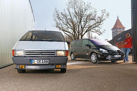 Renault Espace, Modellvarianten, Frontansicht Renault Espace, Modellvarianten, Frontansicht