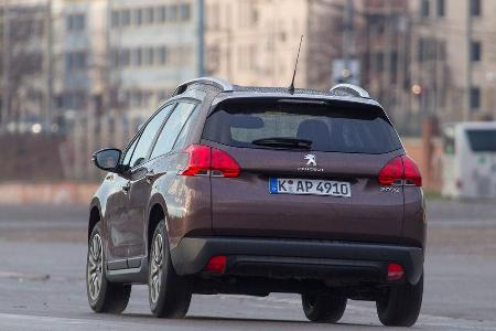 Peugeot 2008 82 VTi Active, Heckansicht