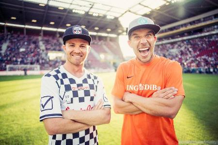 Nico Rosberg & Lukas Podolski - Mainz - 2016