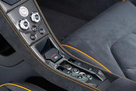 McLaren 650S Spider, Mittelkonsole, Bedienelemente