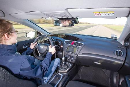 Honda Civic Tourer 1.6 i-DTEC, Cockpit, Fahrersicht