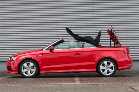 Audi A3 Cabrio 1.8 TFSI, Seitenansicht, Verdeck ffnet