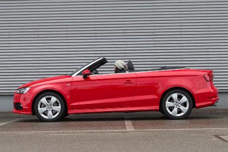 Audi A3 Cabrio 1.8 TFSI, Seitenansicht, Verdeck ffnet