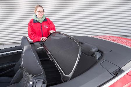 Audi A3 Cabrio 1.8 TFSI, Windschott, Anbringen