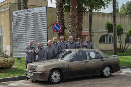 Mercedes 190 E, Nardo, Rekordfahrten