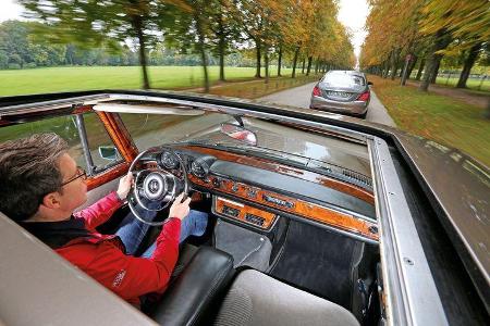 Mercedes 600, S 500, Fahrersicht