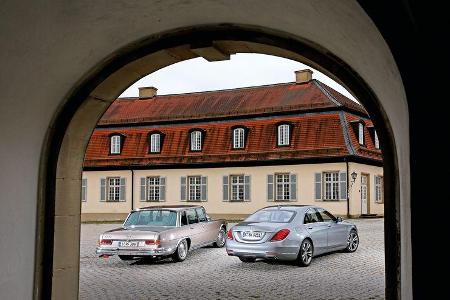 Mercedes 600, S 500, Heckansicht