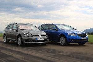 Skoda Octavia Combi und VW Golf Variant