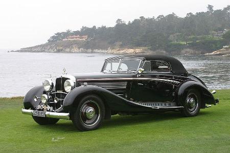 Vom Bodensee nach Kalifornien: Maybach Zeppelin im Jahre 2002 in Pebble Beach.