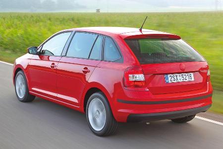 Skoda Rapid Spaceback, Heckansicht