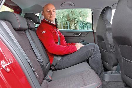 Skoda Rapid Spaceback, Rcksitz, Beinfreiheit