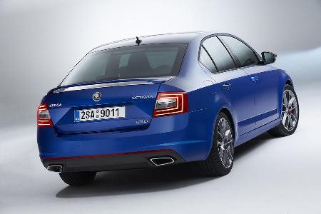 Skoda Octavia RS, Weltpremiere 2013, Heckansicht, Limousine
