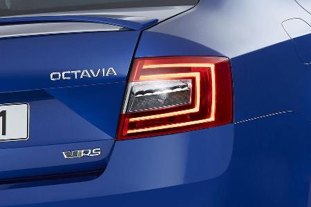 Skoda Octavia RS, Weltpremiere 2013, LED-Heckleuchten, Limousine