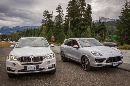 BMW X5, Porsche Cayenne, Frontansicht BMW X5, Porsche Cayenne, Frontansicht