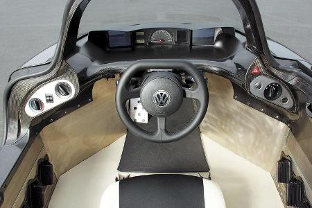VW Einliter-Auto, 1 Liter-Auto, Innenraum, Cockpit