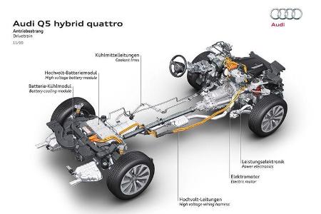 Audi Q5 Hybrid, Igelbild, Grafik