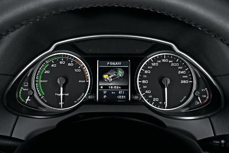 Audi Q5 Hybrid, Tacho, Anzeigeinstrumente, Detail