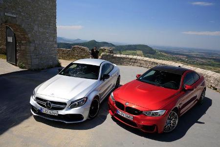 BMW M4 Competition, Mercedes-AMG C63 S Coupé