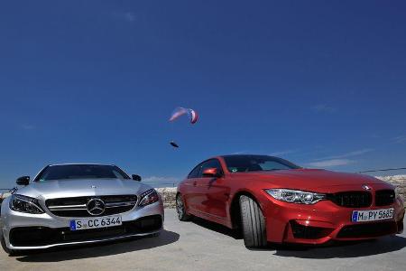 BMW M4 Competition, Mercedes-AMG C63 S Coupé