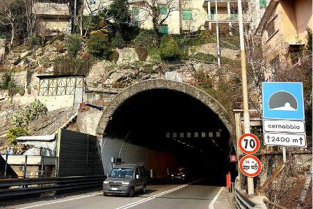 Testverlierer Cernobbio-Tunnel nördlich von Mailand