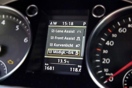 VW CC 2.0 TDI, Rundinstrumente, Tacho