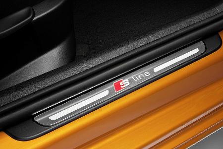 Audi A1 Sportback, Einstiegsleiste Schriftzug S-Line
