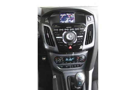 Ford Focus 1.0 Ecoboost, Mittelkonsole